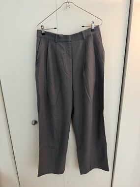 COS Women's Tailored Pleated Trousers - Gray